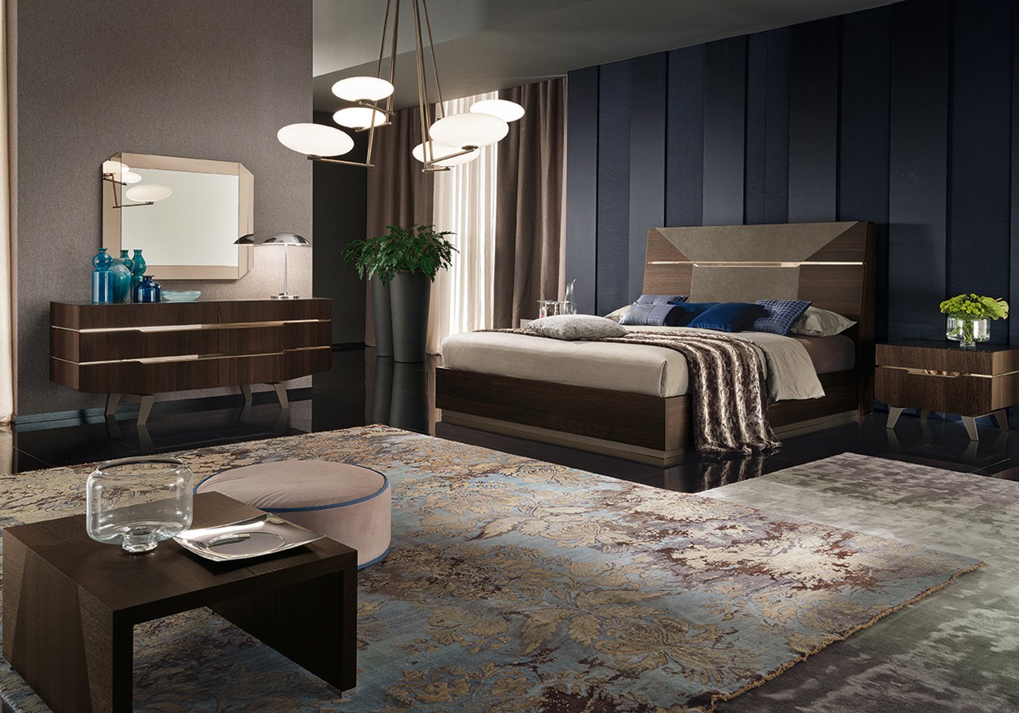 5 - Piece Accademia Queen Bedroom Set 3 - Piece Bedroom Set modern furniture Contempo Furniture