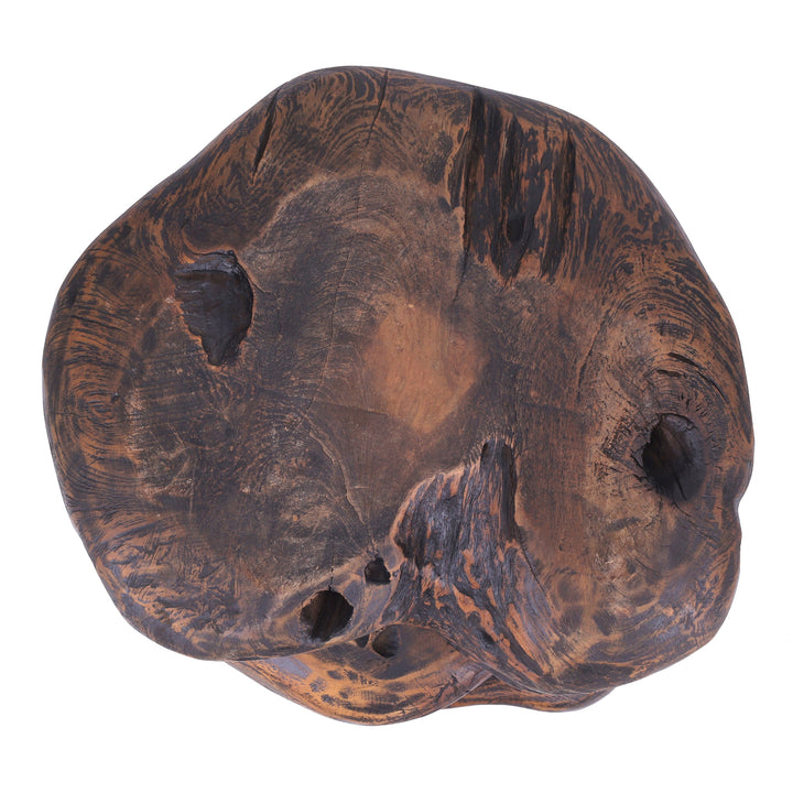 Katniss Reclaimed Teak Side/End Table - Ebonized Teak - view 5