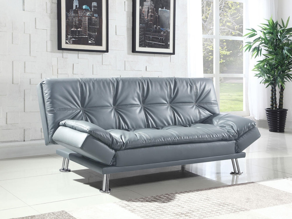 Coaster Furniture 500096 Dilleston Upholstered Tufted Convertible Sofa Bed Grey