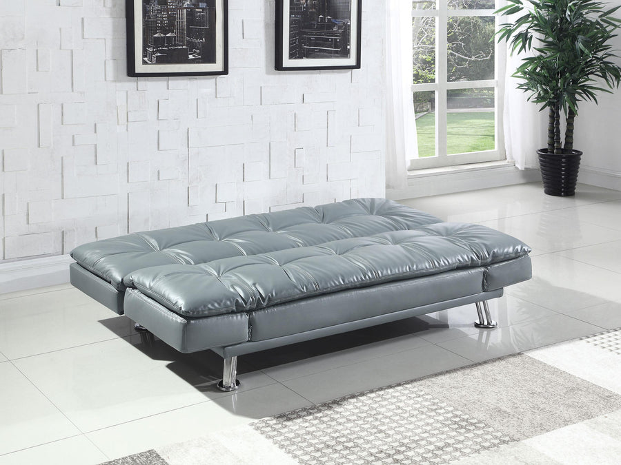 Coaster Furniture 500096 Dilleston Upholstered Tufted Convertible Sofa Bed Grey