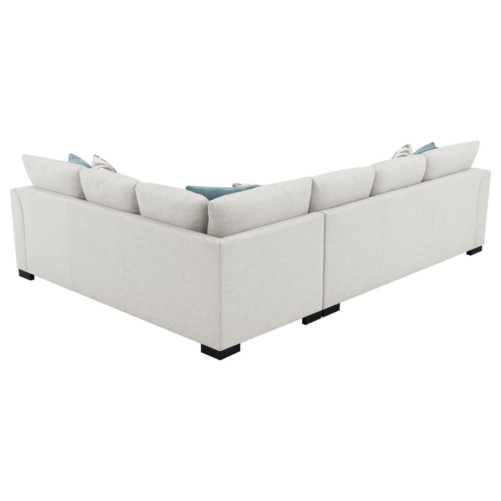 Coaster Furniture 500818 Ashford Chenille Upholstered Sleeper Sectional Sofa Greige