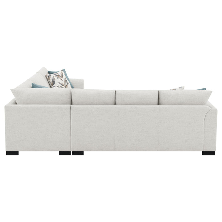 Coaster Furniture 500818 Ashford Chenille Upholstered Sleeper Sectional Sofa Greige