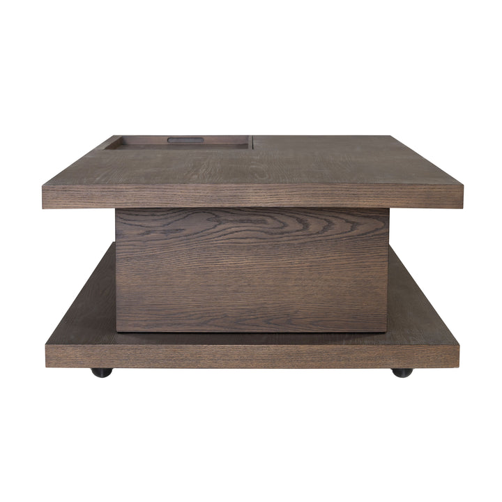 flexsteel-w1013-0311-athens-rectangular-coffee-table-with-casters-chocolate-brown