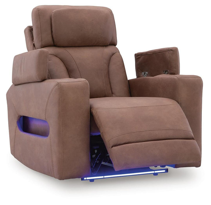 Clean-Slate Power Recliner - Dark Brown (3)