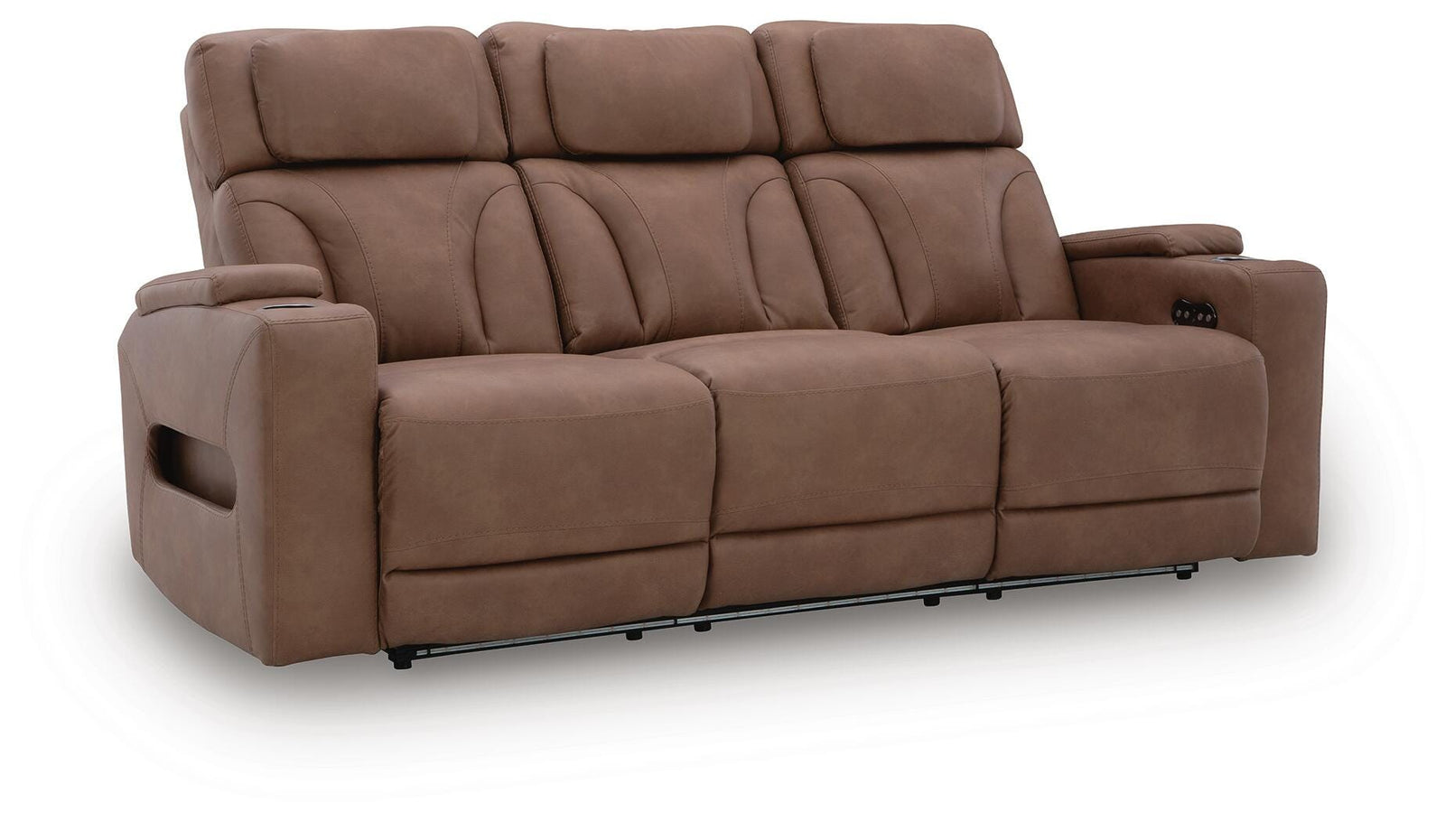 Clean-Slate Power Reclining Sofa - Dark Brown (1)