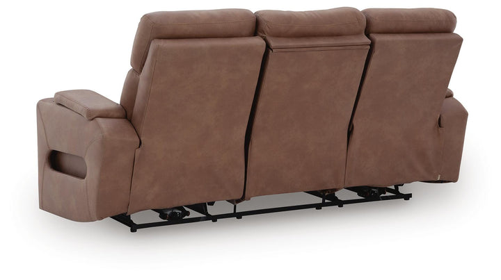 Clean-Slate Power Reclining Sofa - Dark Brown (6)