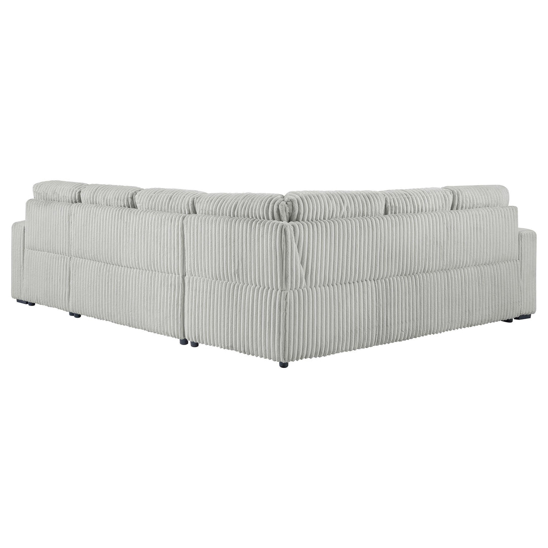 Coaster Furniture 501208 Devonshire Sleeper Sectional Sofa Storage Chaise Grey