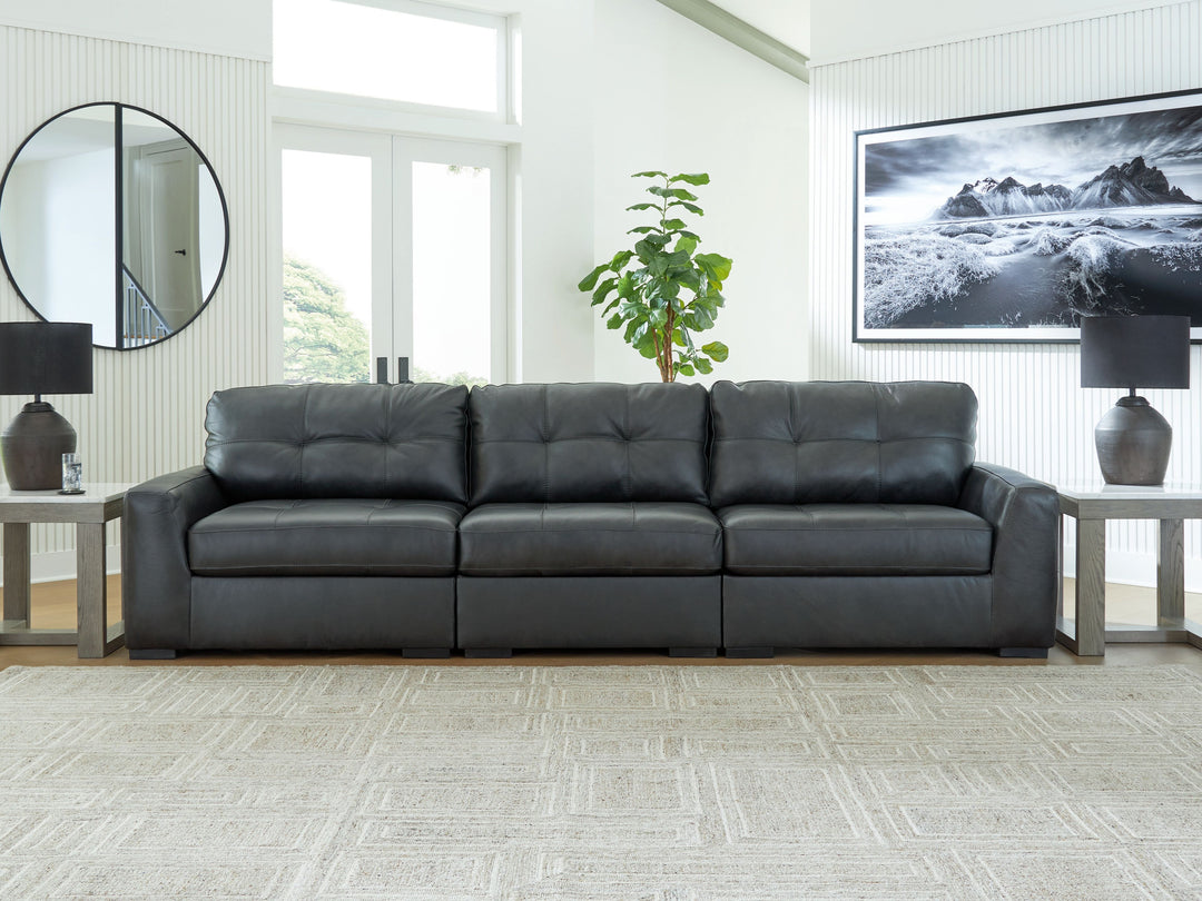 Brindley Pier - 3-Piece Sectional Sofa - Fog by Ashley Furniture product image