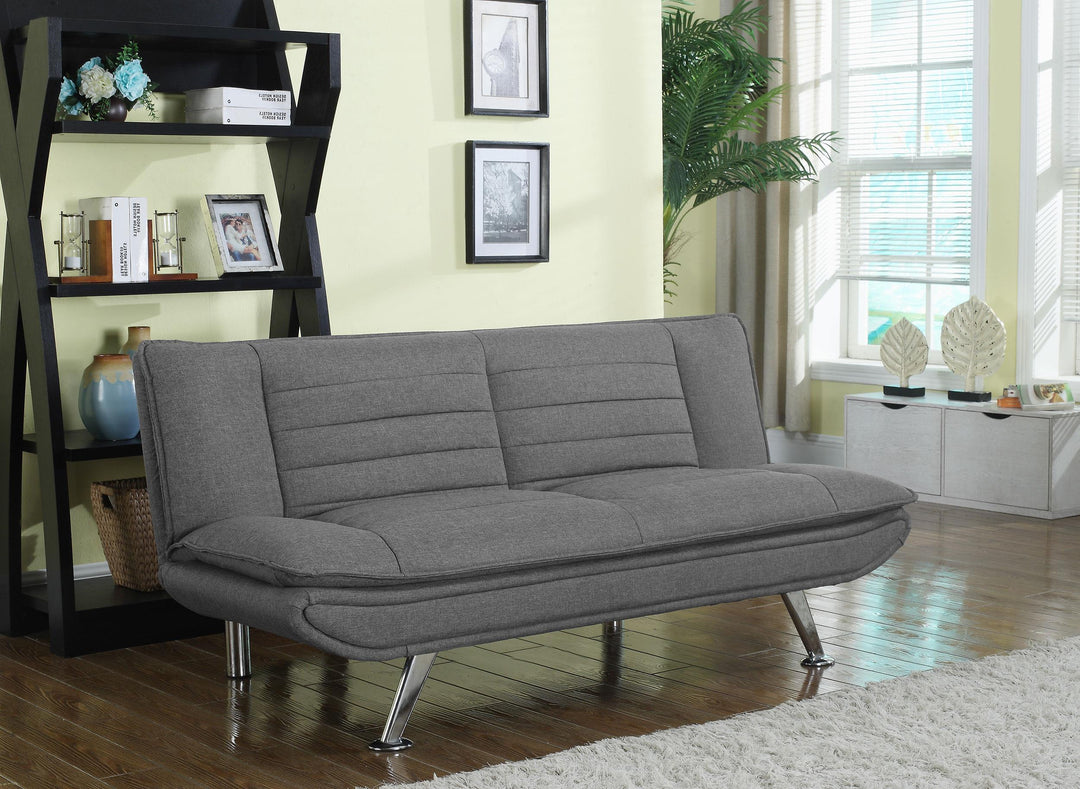 Coaster Furniture 503966 Julian Upholstered Tufted Convertible Sofa Bed Grey
