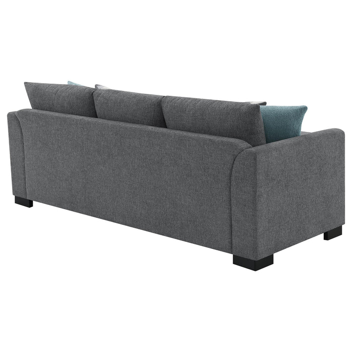 Coaster Furniture 504779 Storey Upholstered Sleeper Sectional Chaise Sofa Grey