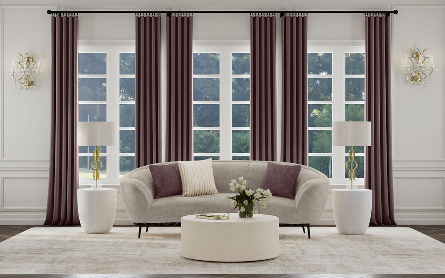 Coaster Furniture 504837 Ellorie Upholstered Channel Back Curved Sofa Beige