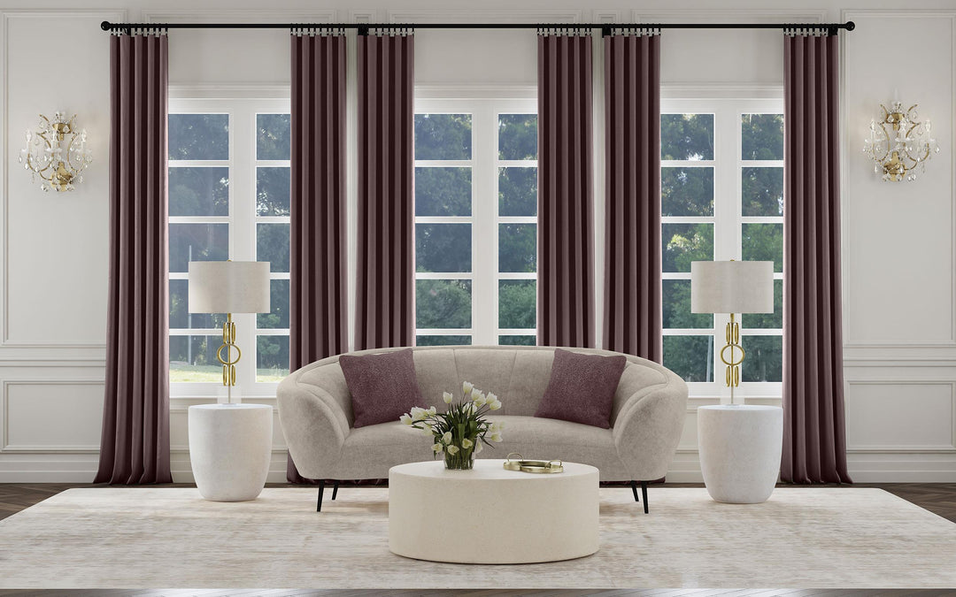 Coaster Furniture 504838 Ellorie Upholstered Channel Back Curved Loveseat Beige