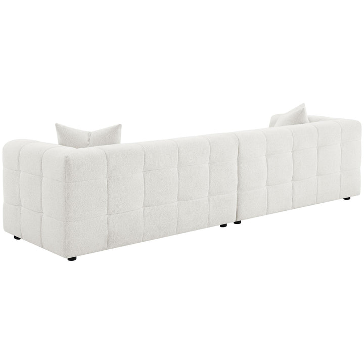 Coaster Furniture 504850 Everly Boucle Upholstered Extra Long Sofa Off White