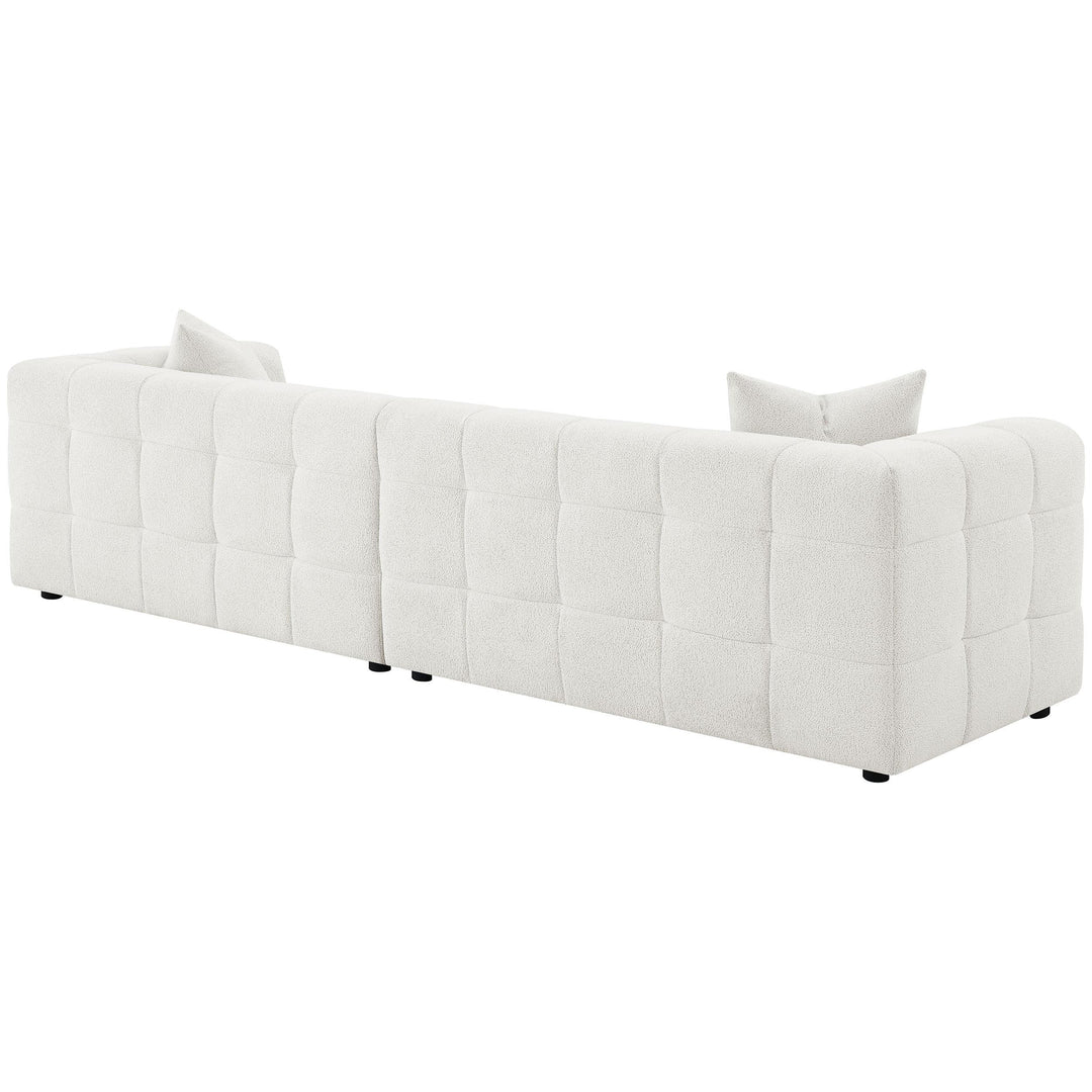 Coaster Furniture 504850 Everly Boucle Upholstered Extra Long Sofa Off White