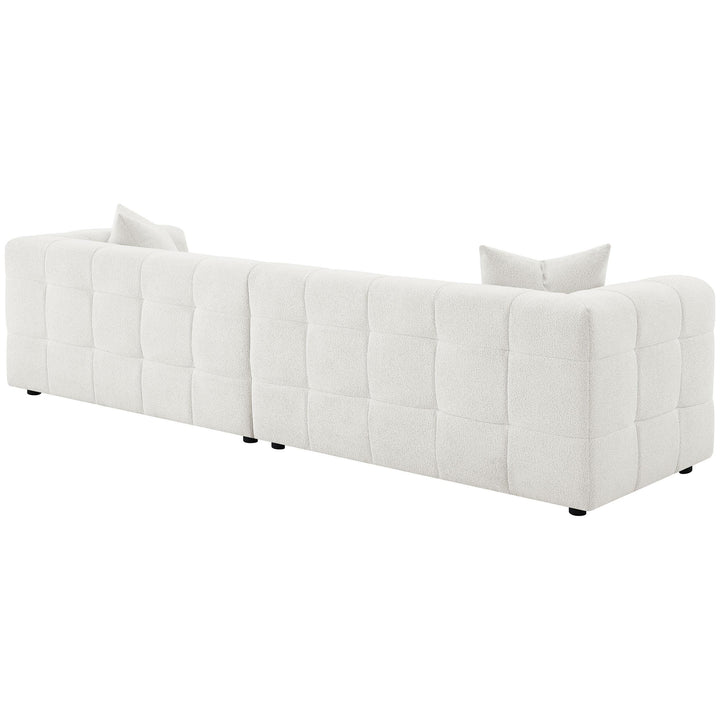 Coaster Furniture 504850 Everly Boucle Upholstered Extra Long Sofa Off White