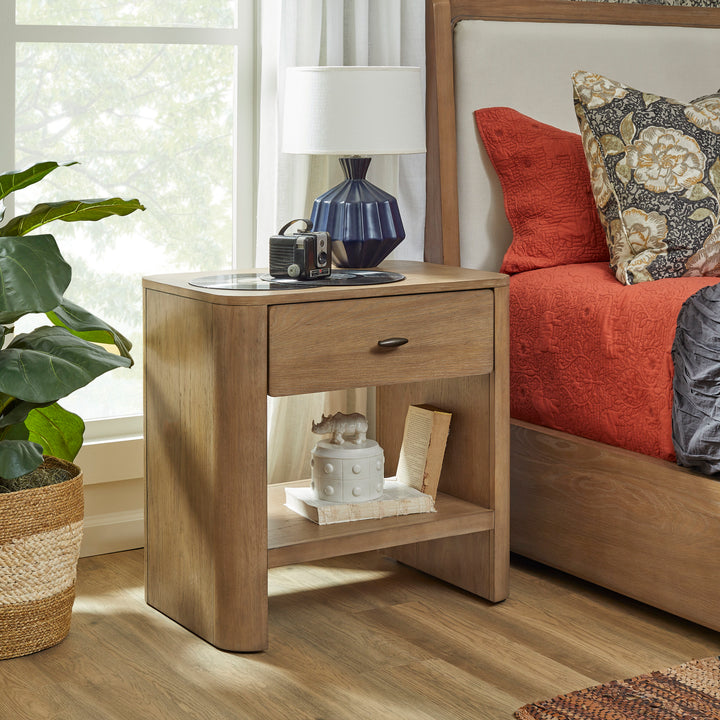Normandy  Open Nightstand  Light Brown