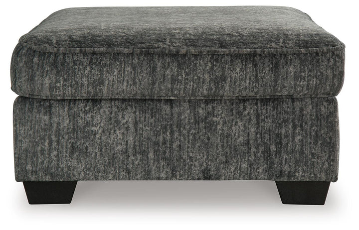 Lonoke Oversized Accent Ottoman - Dark Gray (3)