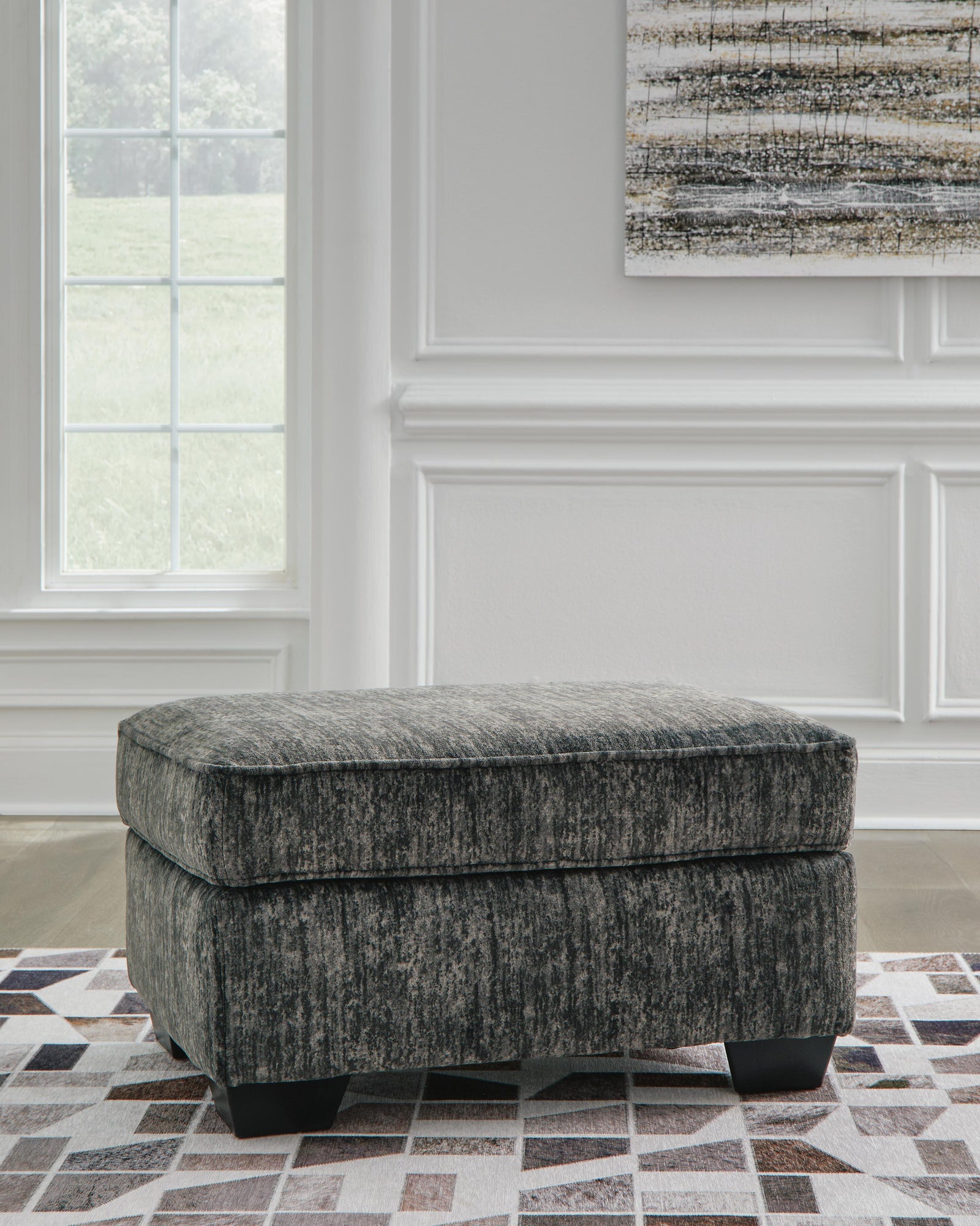Lonoke Ottoman - Dark Gray (2)
