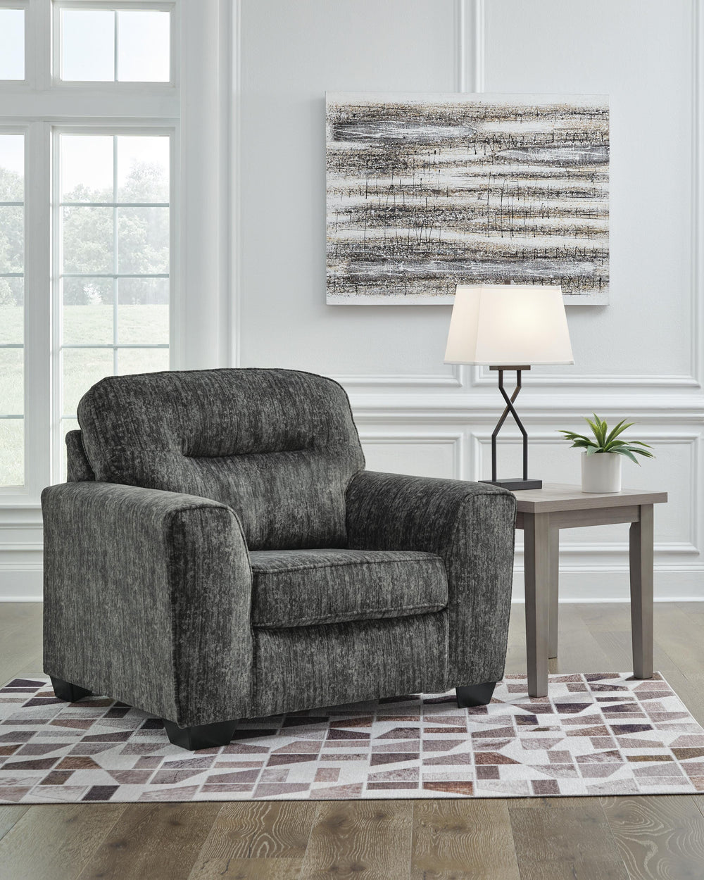 Lonoke Oversized Chair - Dark Gray (2)