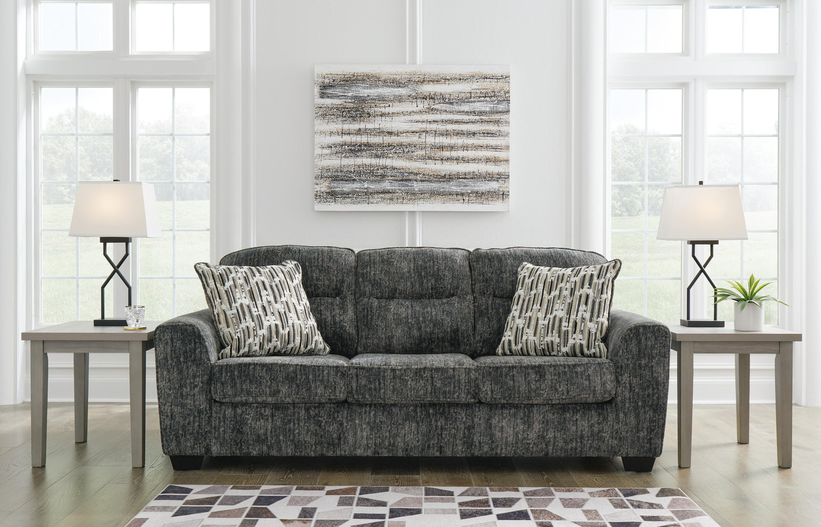 Lonoke Sofa - Dark Gray (2)