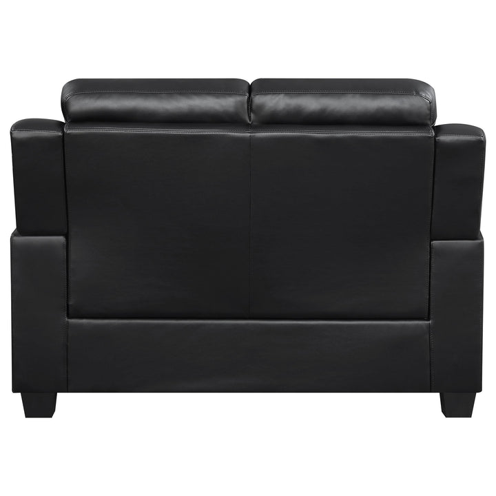 Coaster Furniture 506552 Finley Upholstered Padded Arm Tufted Loveseat Black