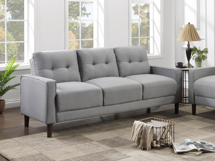 Coaster Furniture 506781 Bowen Upholstered Track Arm Tufted Sofa Grey