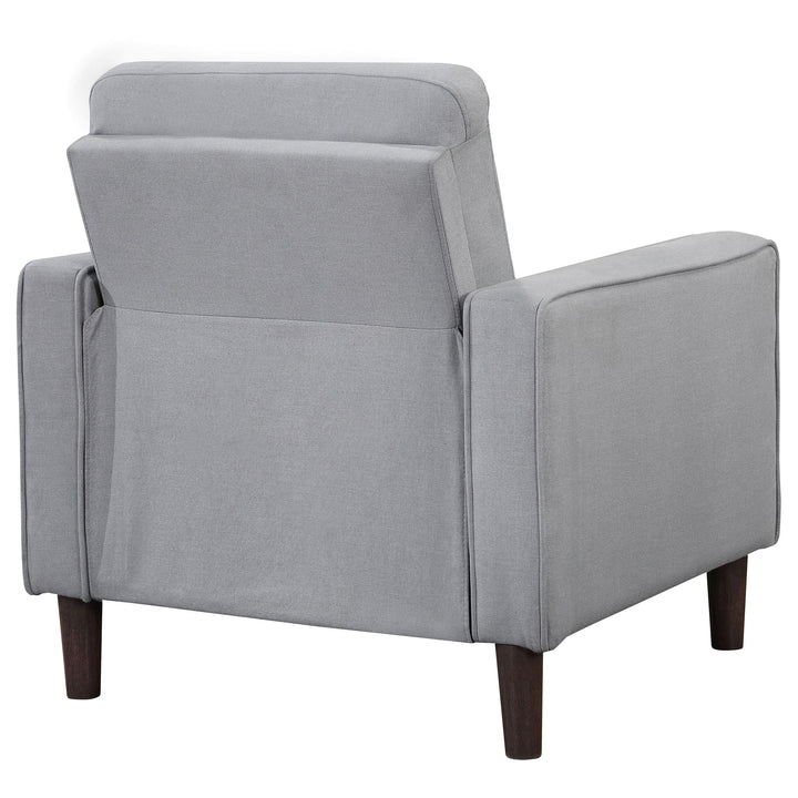 Coaster Furniture 506783 Bowen Upholstered Track Arm Tufted Accent Chair Grey
