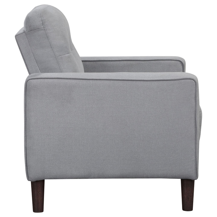 Coaster Furniture 506783 Bowen Upholstered Track Arm Tufted Accent Chair Grey