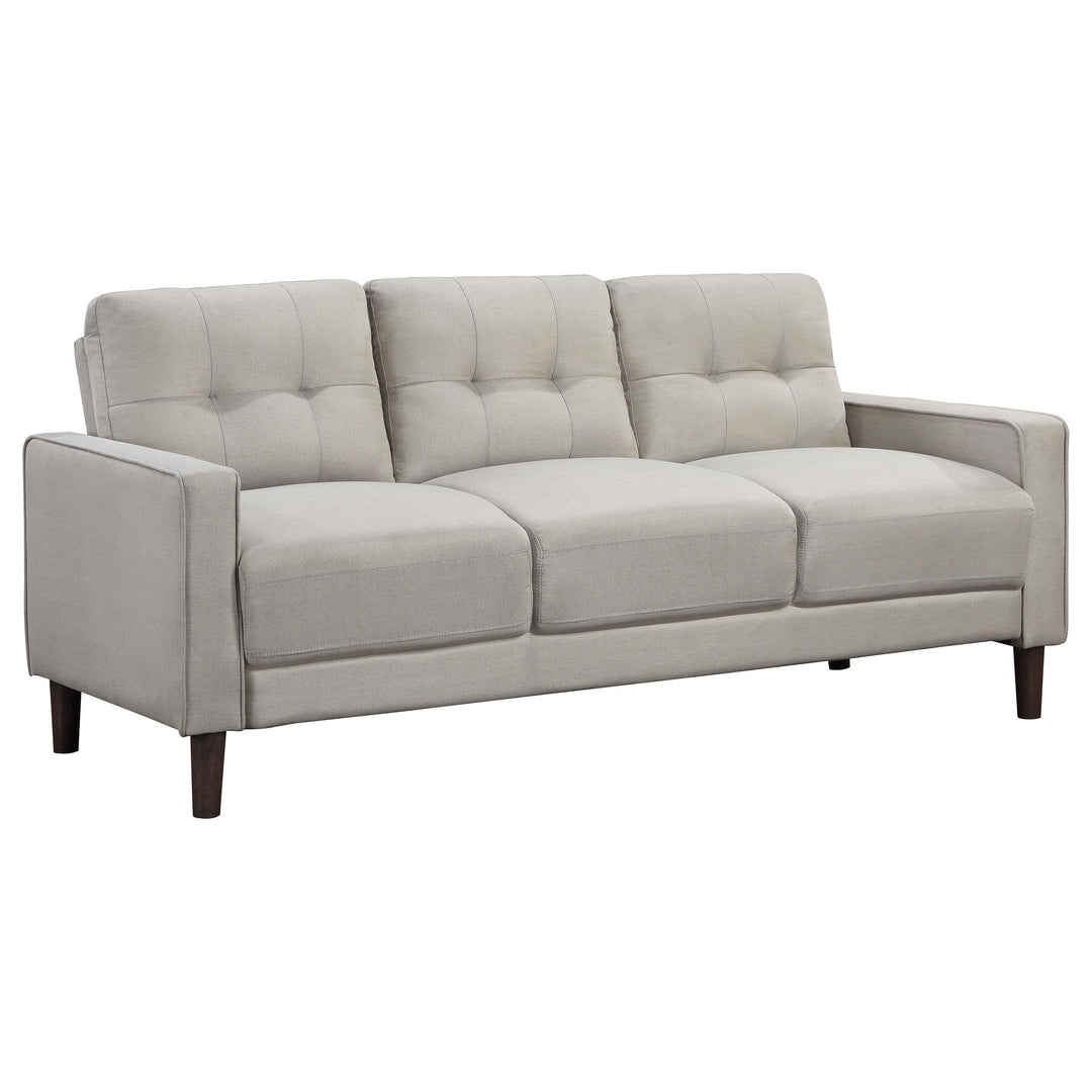 Coaster Furniture 506785-S2 Bowen 2-Piece Upholstered Track Arm Tufted Sofa Set Beige