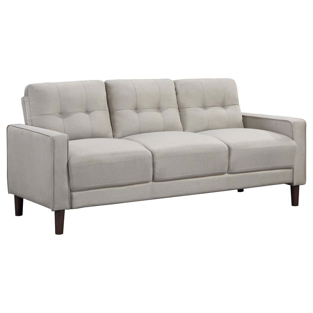 Coaster Furniture 506785 Bowen Upholstered Track Arm Tufted Sofa Beige