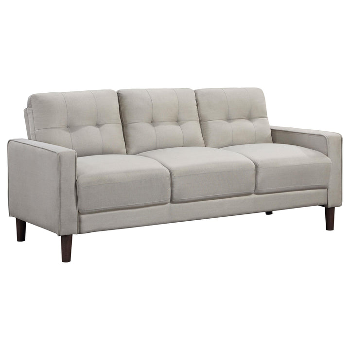 Coaster Furniture 506785 Bowen Upholstered Track Arm Tufted Sofa Beige