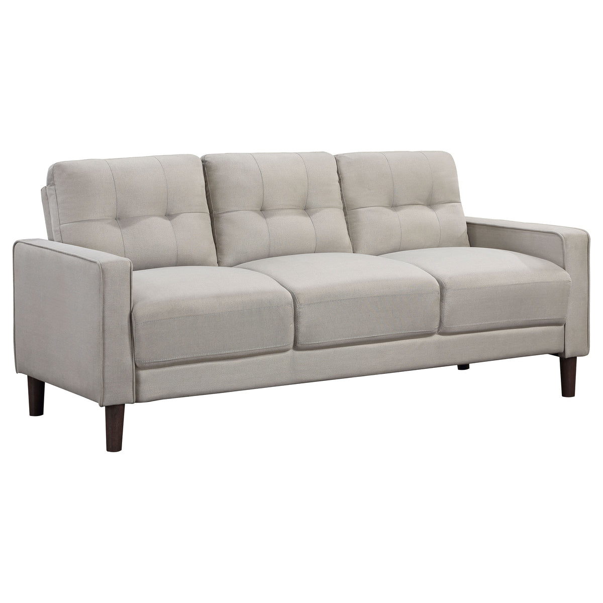 Bowen - Upholstered Track Arm Tufted Sofa - Beige