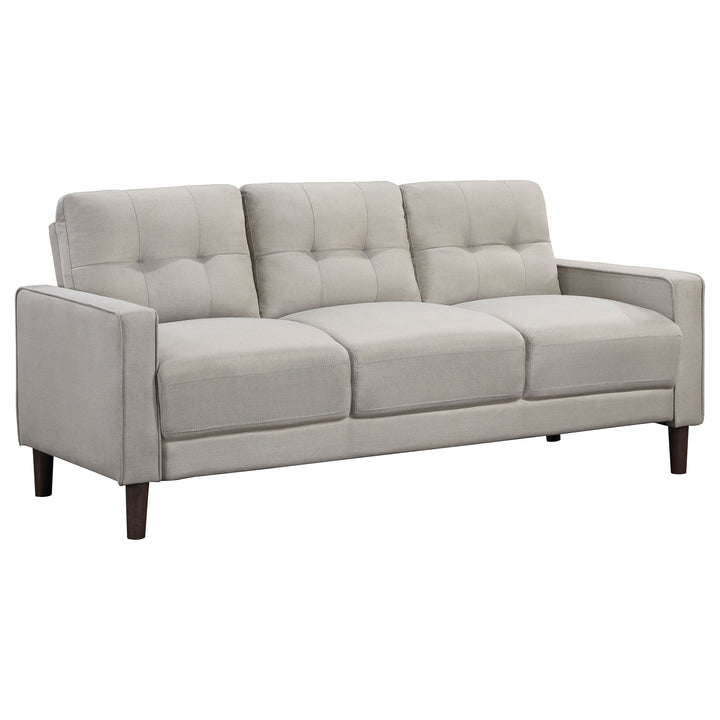 Bowen - Upholstered Track Arm Tufted Sofa - Beige