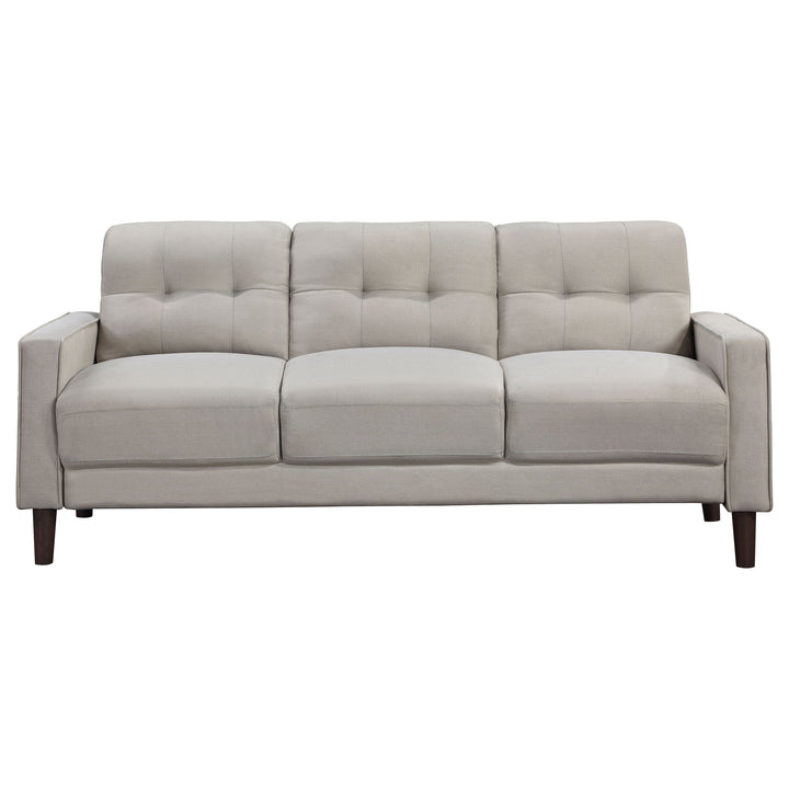 Bowen - Upholstered Track Arm Tufted Sofa - Beige