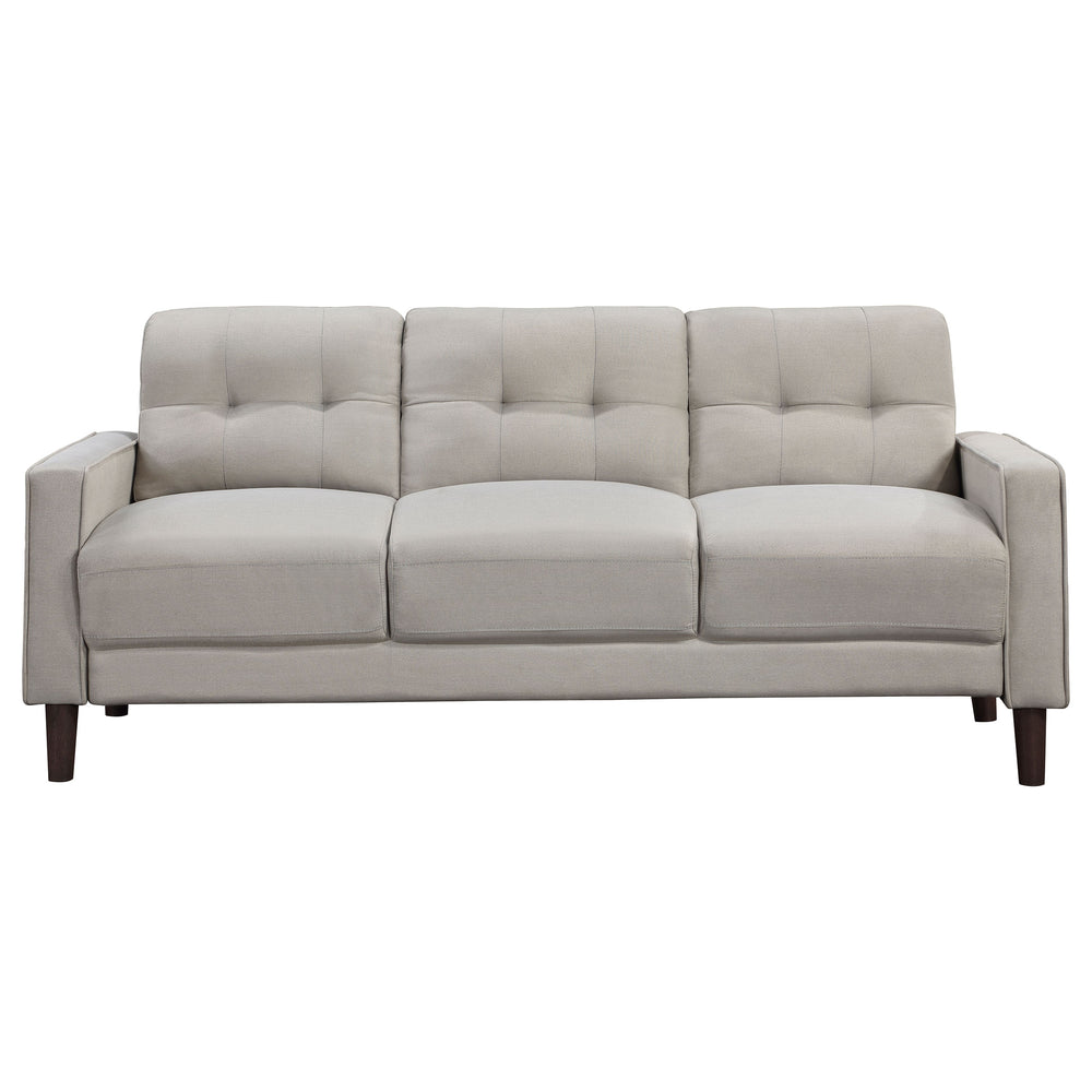 Bowen - Upholstered Track Arm Tufted Sofa - Beige