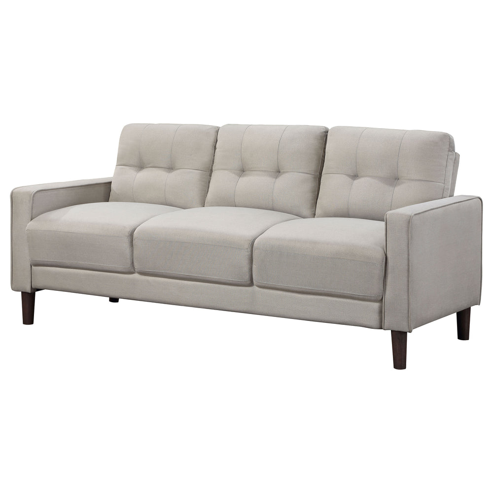 Bowen - Upholstered Track Arm Tufted Sofa - Beige