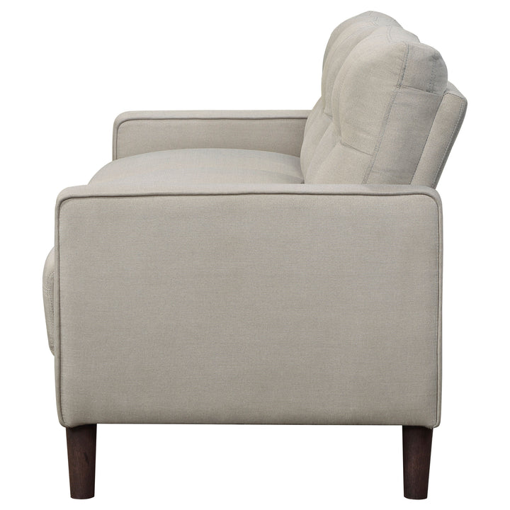 Bowen - Upholstered Track Arm Tufted Sofa - Beige