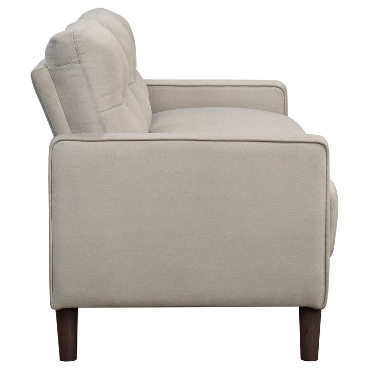 Bowen - Upholstered Track Arm Tufted Sofa - Beige