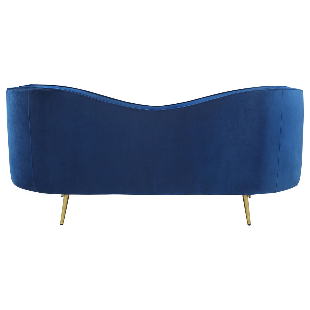Coaster Furniture 506862 Sophia Upholstered Channel Tufted Loveseat Blue