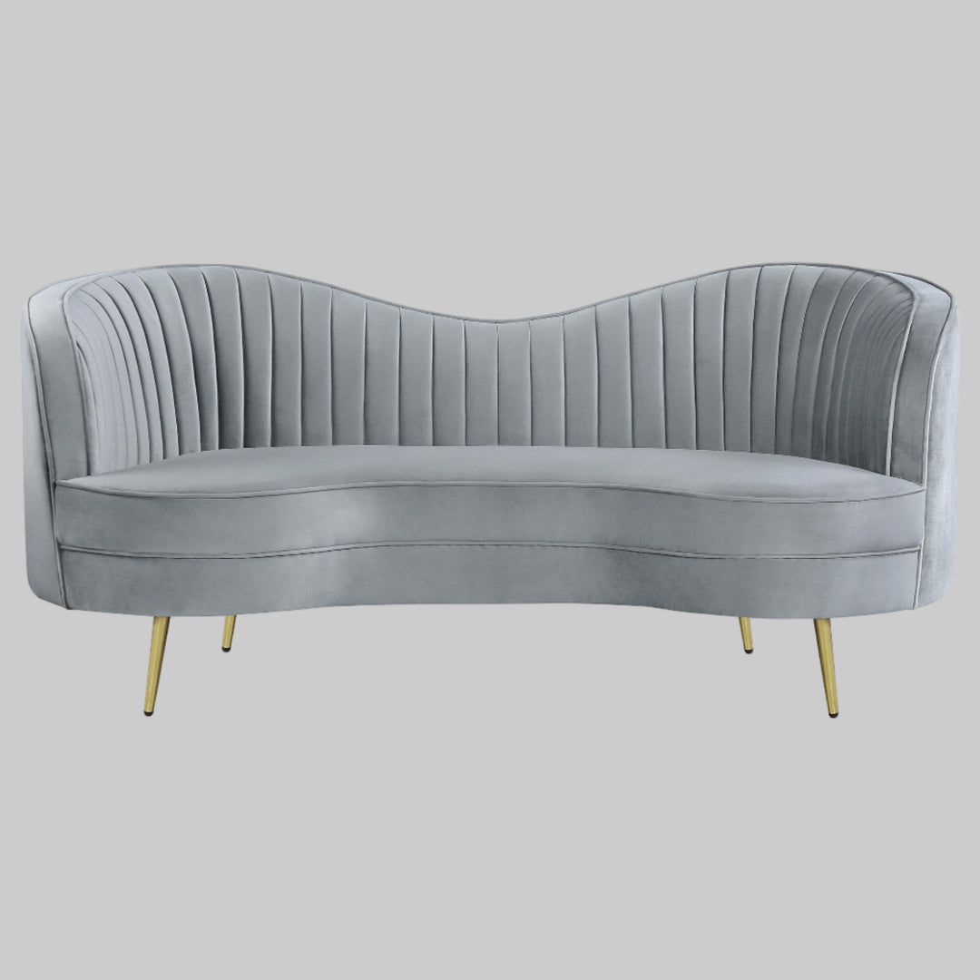 Coaster Furniture 506865 Sophia Upholstered Channel Tufted Loveseat Grey