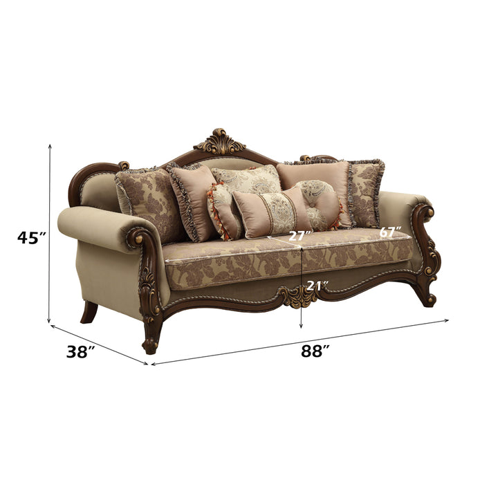 Mehadi Sofa with 8 Pillows