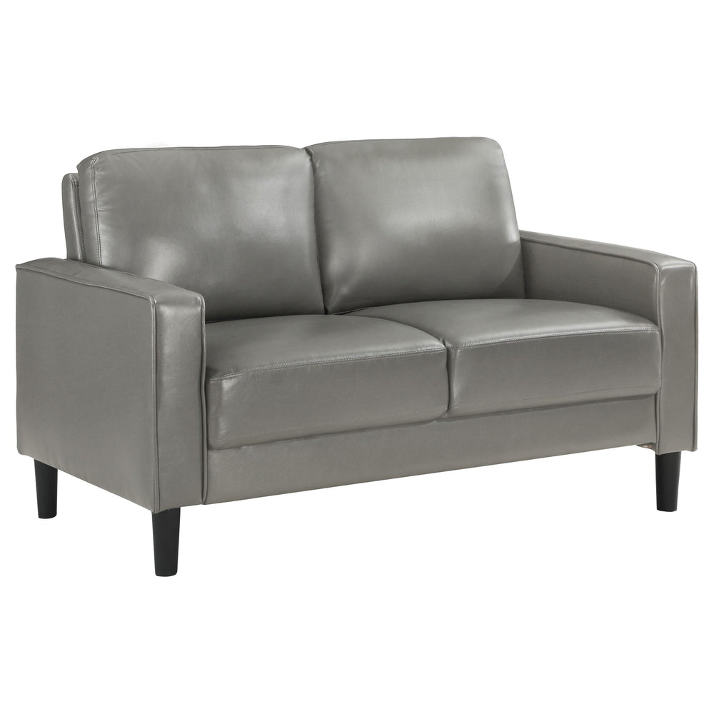 Coaster Furniture 508366 Ruth Upholstered Track Arm Loveseat Grey
