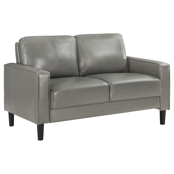 Ruth - Upholstered Track Arm Loveseat - Gray