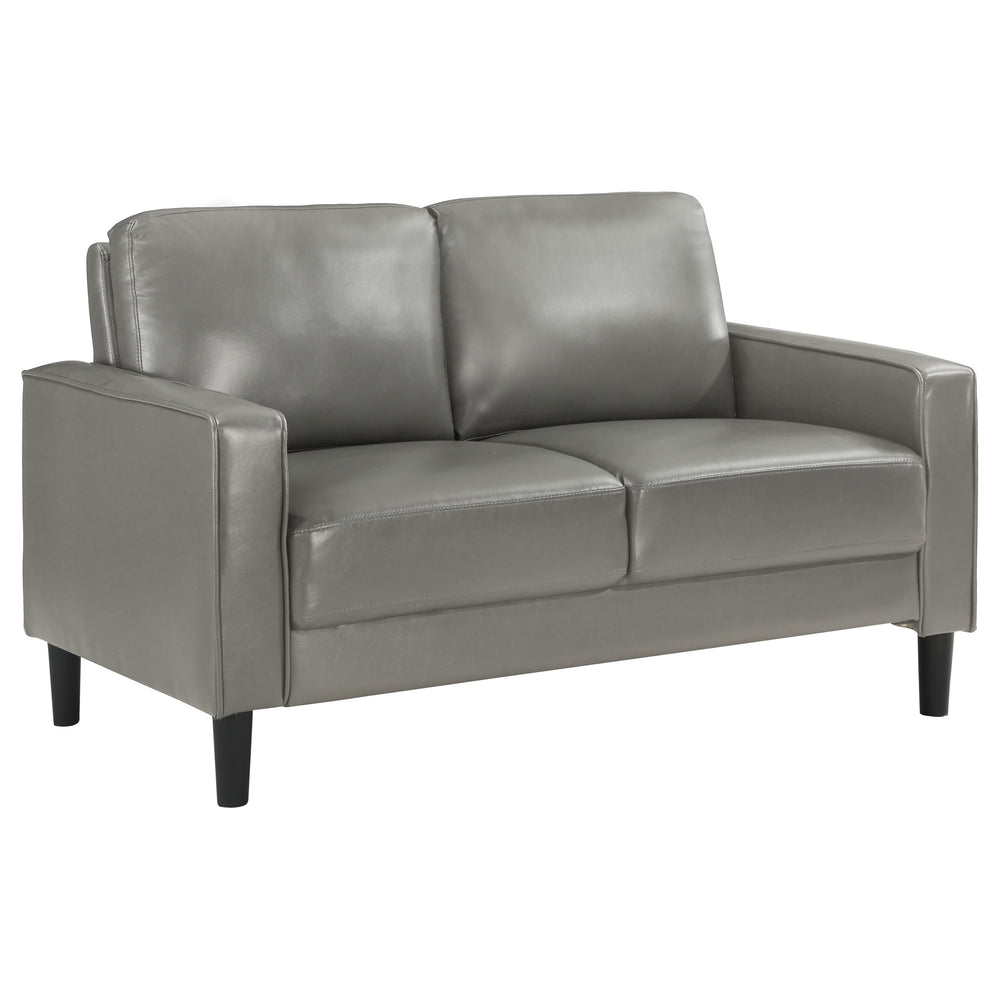 Ruth - Upholstered Track Arm Loveseat - Gray
