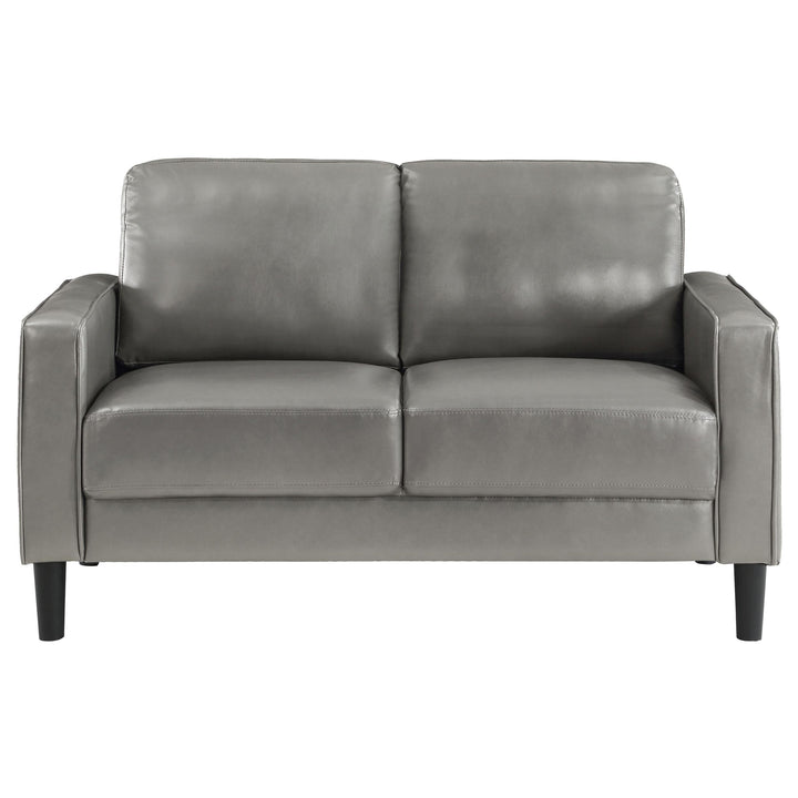 Coaster Furniture 508366 Ruth Upholstered Track Arm Loveseat Grey