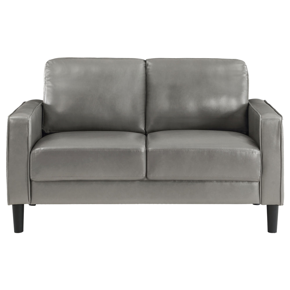 Ruth - Upholstered Track Arm Loveseat - Gray