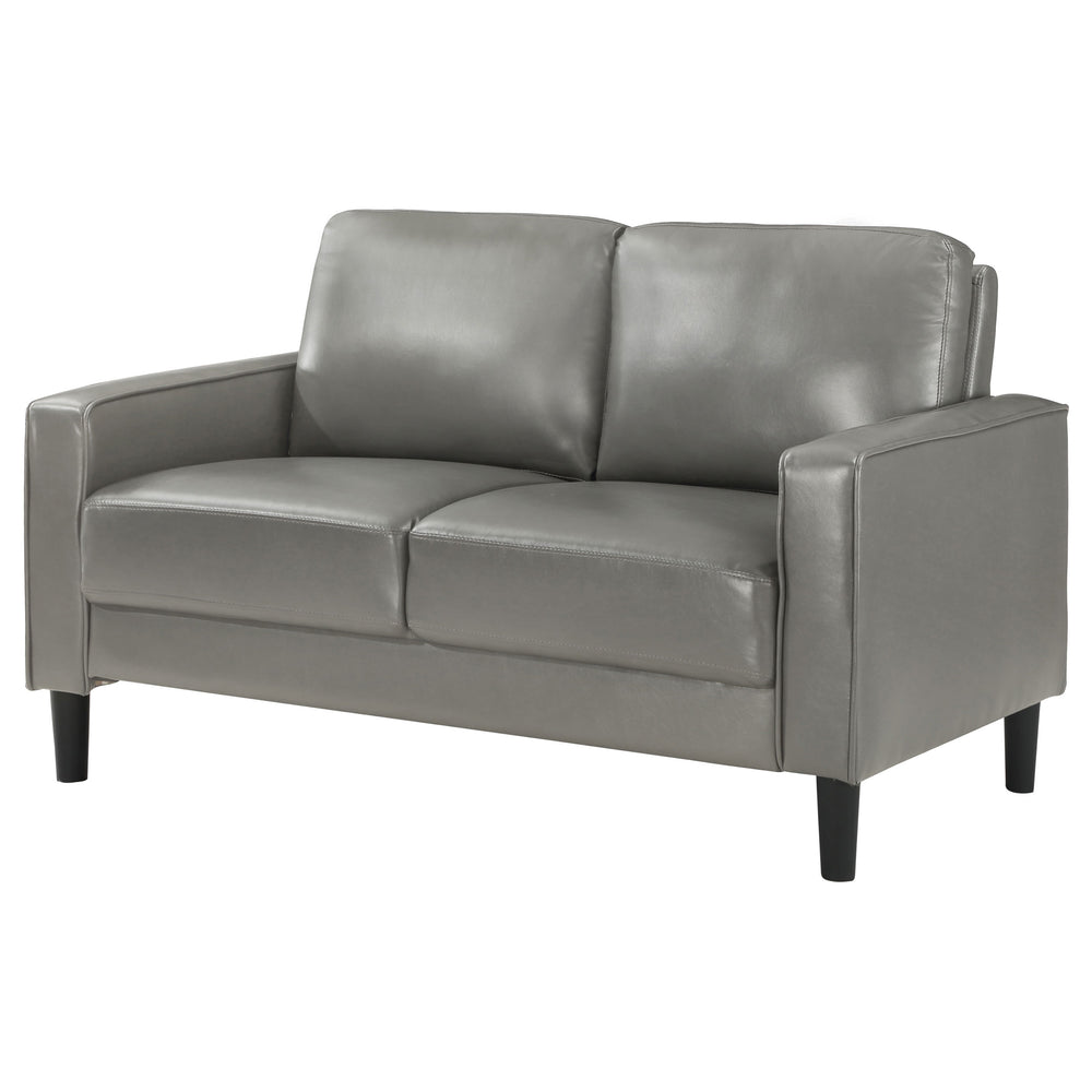 Ruth - Upholstered Track Arm Loveseat - Gray