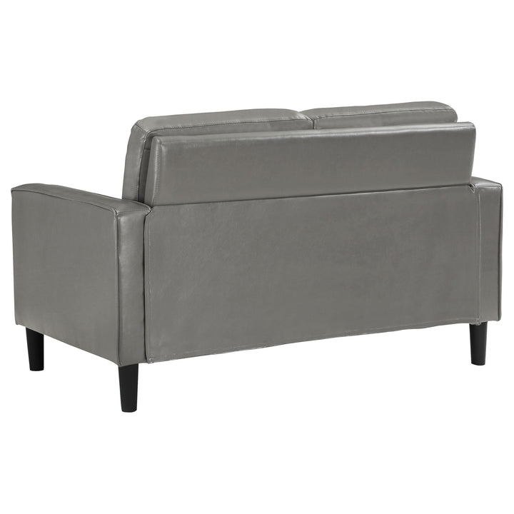 Coaster Furniture 508366 Ruth Upholstered Track Arm Loveseat Grey