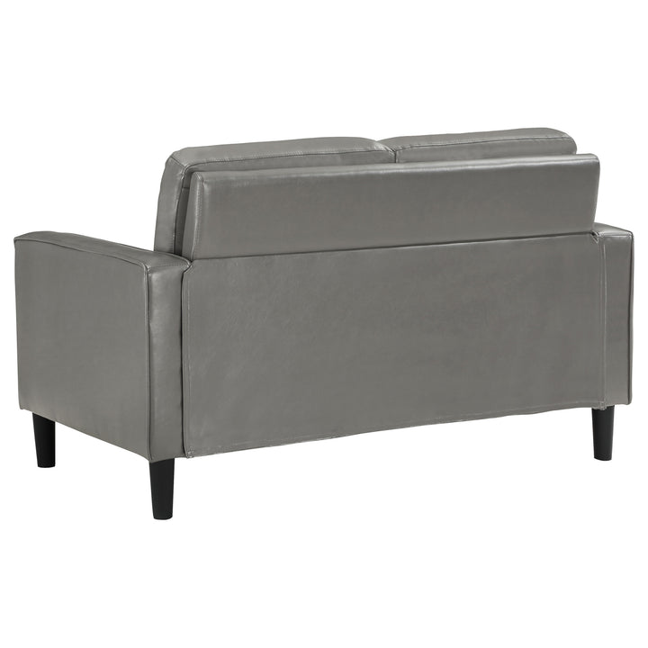 Ruth - Upholstered Track Arm Loveseat - Gray
