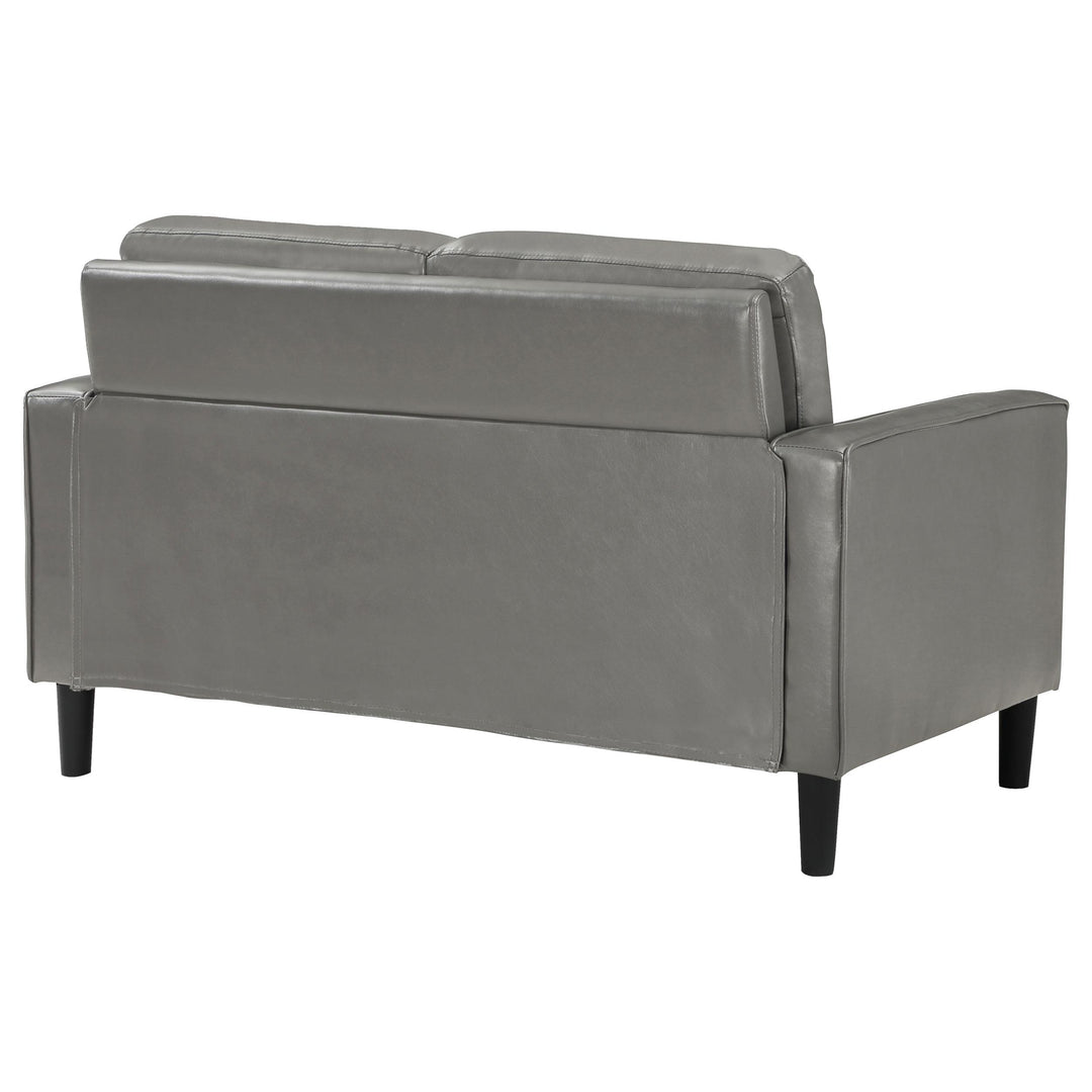 Coaster Furniture 508366 Ruth Upholstered Track Arm Loveseat Grey